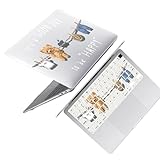 HLAAJJX Hartschale Hülle für MacBook Air M4 M3 M2 13 Zoll 2025 2024 2022 - Mac Book Air 13.6' A3240 A3113 A2681,Ultradünne Laptop Schutzhülle Case & Tastaturschutz Cover,Süßer Bär