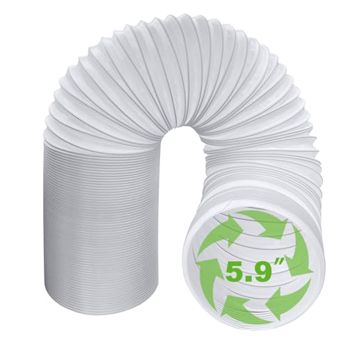 Abaigeal Air Conditioner Hose, 5.9 inch Diameter Air Conditioner Replacement Tubes for Portable Air Conditioner, Flexible Air Conditioner Hose Extension, Anti-Clockwise (15CMx2M)