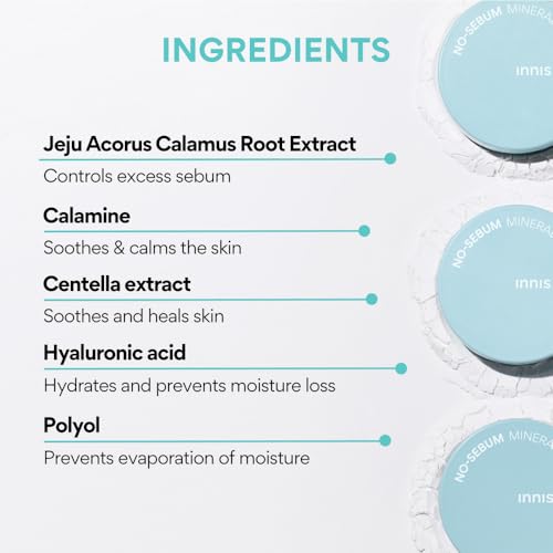 Innisfree No-Sebum Mineral Pact 8.5g for Oil Control, Korean Makeup - Image 5