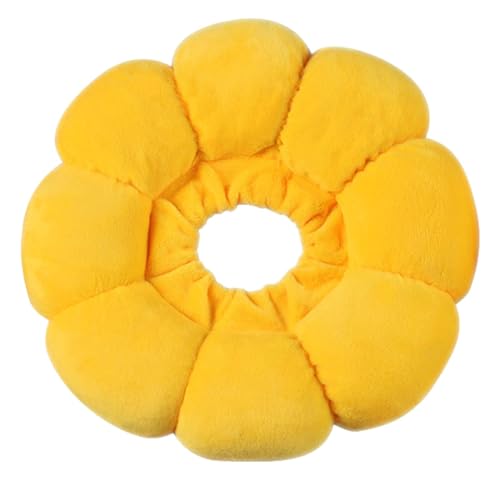 Liuyoyo Collier Conique Souple pour Chat Collier de Récupération pour Chat Collier Conique Souple pour Chat Après Une Chirurgie Guérison des Plaies Collier de(XS (1.1‑4.4lb)-Jaune Tournesol)