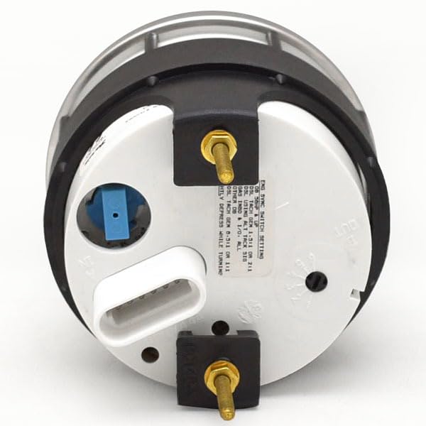 Faria Boat Sync Gauge SYC006A | Rudder Angle 3 1/2 Inch Silver