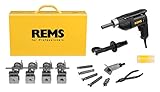 Rems Twist/Hurrican Combi Set 12-15-18-22 Elektrische Buisuithaler/Optromper in stalen koffer - 10-22mm