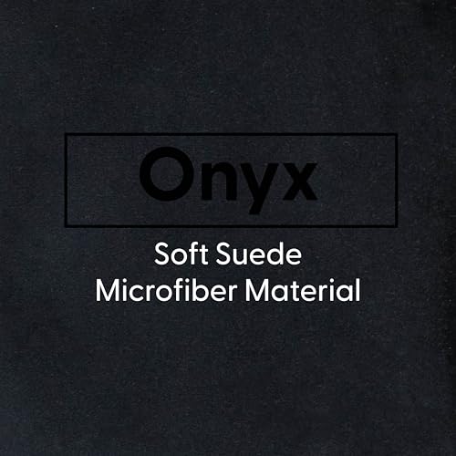 Factory Direct Partners Velvety and Vinyl Overstuffed Rectangle Ottoman for Living Room, Lounge, Office - Onyx