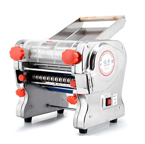 TOPCHANCES Pasta Machine, 180mm Automatic Electric Pasta Machine Noodles Press Machine Noodles Cutter with Clamp for Spaghetti Lasagna Tagliatelle, 3mm / 9mm Blade