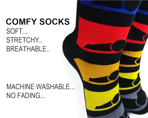 image for PolarAuto Racing Car Socks Compatible with Formula One F1 Auto Gift Ca
