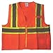 M DIAMOND M High Visibility Safety Vest, Standard Surveryor, Polyester, Orange, Each (2X-Large)
