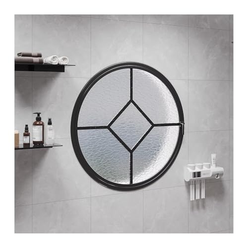 Privacy Glass Rotating Metal Window for Sheds, Bedrooms, Bathrooms &