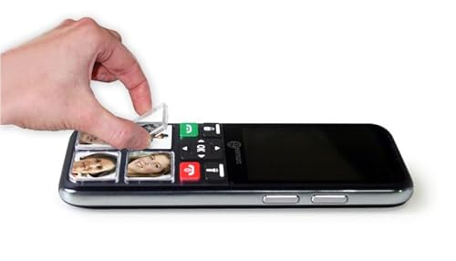Geemarc CL8000 - Einfaches 4G-Handy mit großen Fototasten, SOS-Funktion und verstärkter Lautstärke - Geeignet für Hörgeschädigte und Senioren - Entsperrt und Bluetooth - Version DE