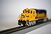 Bachmann Industries EMD GP40 DCC Equipped Locomotive Santa Fe #3508 HO Scale Train Car, Blue/Yellow