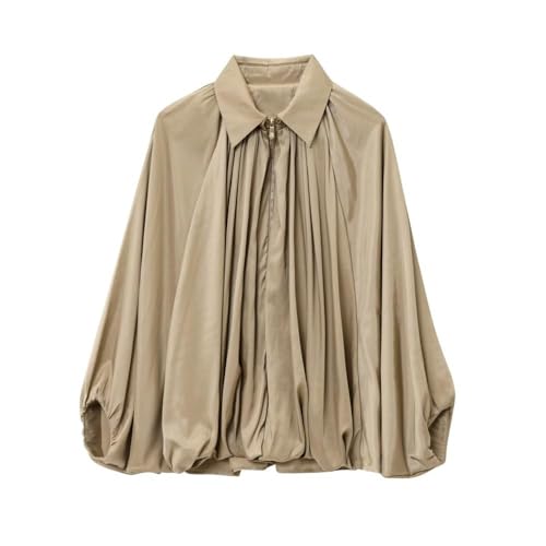 Col à revers élégant pour veste surdimensionnée femme mi-saison