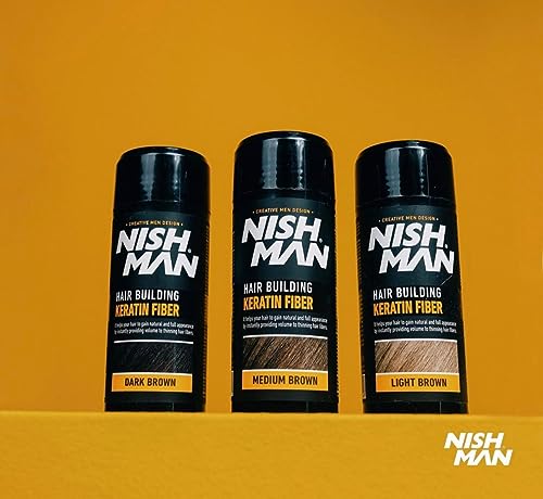 NISHMAN Hair Fibres, Light Brown, 21g, 1 g (Pack of 1) - Image 3