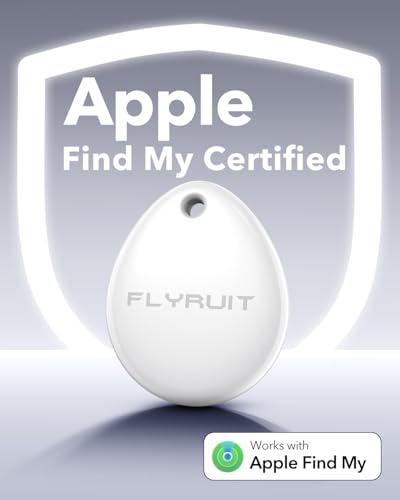 Image of Air Tracker Tags-4 Pack for Apple Find My (iOS Only), Official MFi Certified, Smart Bluetooth Key Finder, Tracking Device for iPhone, Mini Finder Locator for Luggage, Backpack, Wallet, Bags, eBike