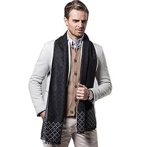Tuopuda Herren Schal Winter Herren Klassik Super Soft Luxuriös Kaschmir Feel Winter Schal Kariert Freizeit Business Schal Elegant