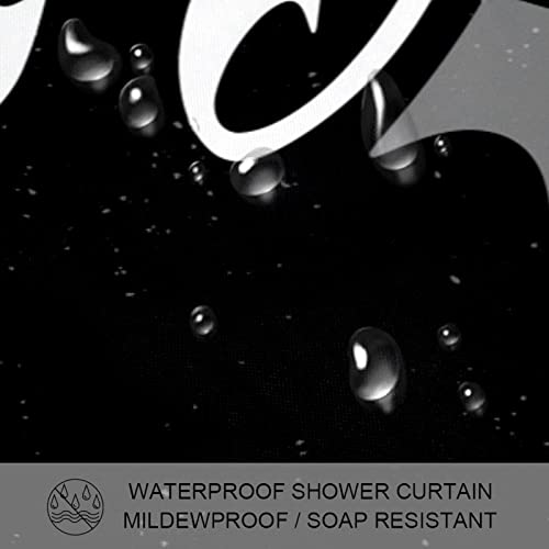 Rideau de douche noir de qualité supérieure, dimensions 168x183 cm - 4