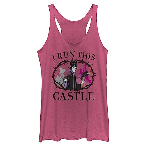 Camiseta Disney Maléfica I Run This Castle para mujer en algodón negro