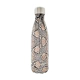 S'well Vacuum Insulated Stainless Steel Water Bottle, 17 oz, Sand Python