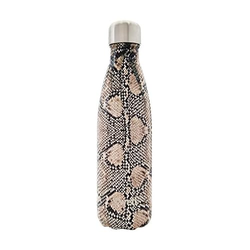 S'well Stainless Steel Water Bottle - 17 Fl Oz - Sand Python - Triple-Layered Vacuum-Insulated Containers Keeps Drinks Cold for 41 Hours and Hot for 18 - with No Condensation - BPA Free Water Bottle