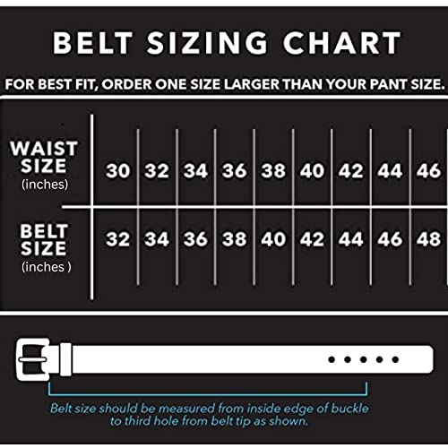 Wise Owl Accessories Leather Belt for Men 38 mm Width Full Grain Harness Western Casual Vintage Cowboy Style2