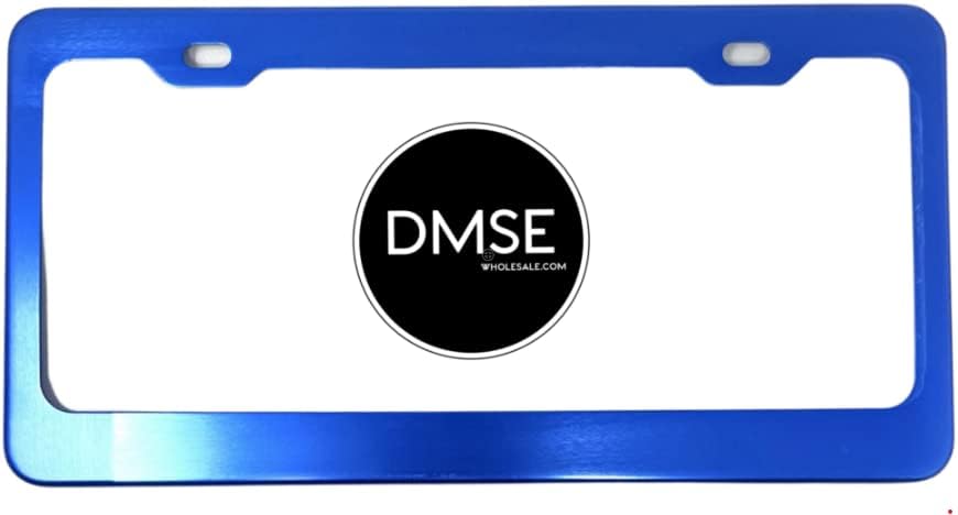DMSE Solid Color Metal Universal License Plate Frame (Green) image 5