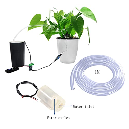 Sipytoph 4Pcs Dc 3-5V Micro Submersible Mini Water Pump With 2Pcs Clear Vinyl Tubing Flexible Pvc Tubing(1M) For Aquariums Fish Tank Pond Fountain Hydroponics Garden #TOP3