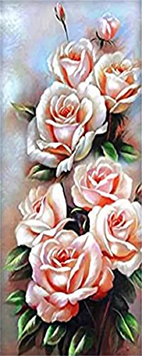 Diamond painting rose géant pour sublimer la décoration murale du salon de la maison