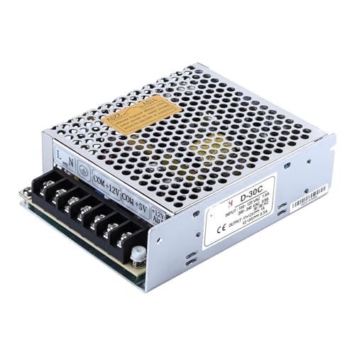 Alimentation à découpage MWISH D-30C format compact bi-tension 12V et 24V SMPS