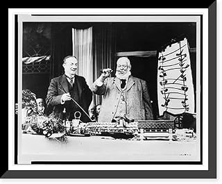 Historic Framed Print, Mr. Baldwin receives the freedom of Bewdley. Mr. Stanley Baldwin, British Prime Minister, was made the first honorary freeman of the ancient borough of Bewdley, England, on Saturday, August 8th..photo by Underwood & Underwood, New York., 17-7/8" x 21-7/8"