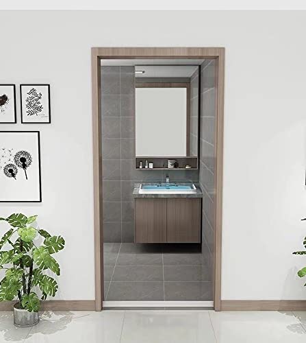 Tira de Retención de Agua de Silicona, Dique para Umbral de Ducha, Protector contra Salpicaduras para Bañera, Sello para Piso de Baño, Adecuado para Baño y Cocina (Color: Blanco, Tamaño: 4m/157 pulg.) miniatura 3