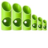 6PCS green Pipe Insulation Cutting Guide， Molded Foam Pipe Cutter Tool with 15MM-53MM Insulation Cutting Fixture for Home/Industrial/Commercial Plumbing