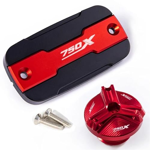 Tapa de depósito de líquido de frenos delantero para moto NC750X 2015-2022 protector color rojo