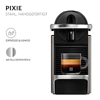 NESPRESSO KRUPS Pixie Titan Original Kapselmaschine, kompaktes Design, 25 Sek. Aufheizzeit, 2 Tassengrößen, automatische Abschaltung, 19 Bar Druck, Kaffeemaschine XN306TK – Ansicht 2