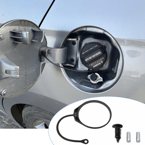 Tankdeckelleitung, Tankdeckel Halteband, Tankdeckel Gummiband, Kabelsatz für Auto kraftstofftankdeckel, Auto Kraftstofftankdecke Linie, Kompatibel mit VW, Passat, Mercedes, Benz und BMW, Gebogen