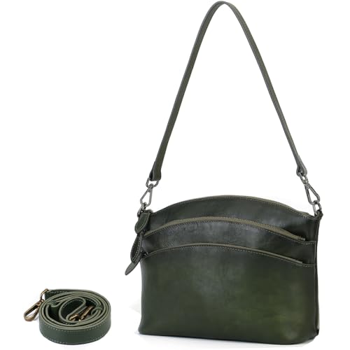 Image of Genuine Leather Purses for Women Vintage Crossbody Bags for Women Hand Bags Women's Shoulder Handbags | Genuine Leather