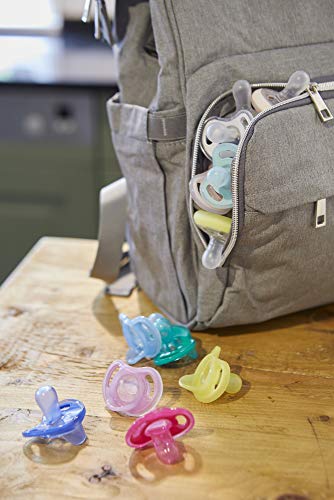 Tommee Tippee Ultra-Light Silicone Pacifier, Symmetrical One-Piece Design, Bpa-Free Silicone Binkies, 0-6M, 4-Count #TOP5