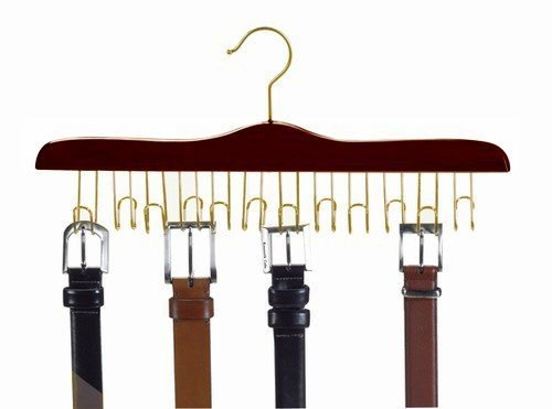 Walnut & Brass Belt Hanger