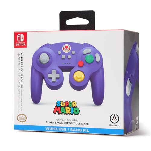 PowerA GameCube Style Wireless Controller for Nintendo Switch/Switch 2 / Switch Lite/OLED Model - Toad, Officially Licensed by Nintendo by PowerA - Image 9