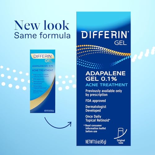 image for Differin Acne Treatment Gel, 180 Day Supply, Retinoid Treatment for Fa