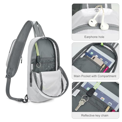 Image of G4Free Sling Bag RFID Blocking Lightweight Crossbody Backpack Chest Shoulder Bag for Travel Sports Running