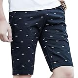  JiuRui Shorts de Loisirs Nouveau Short d\'été Hommes Mode Marque Marque Boardshorts Respirant Main Casual Shorts Plus Taille 5XL Cool Short (Couleur : Noir, Taille : L)