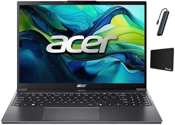 Aspire Go 15 Laptop, 15.3" WUXGA(1920 x 1200) IPS Display, Intel i5-1334U, 16GB DDR5 RAM, 256GB PCIe SSD, Windows 11 Home, Wi-Fi, Bluetooth, Steel Gray with TGYAccessories