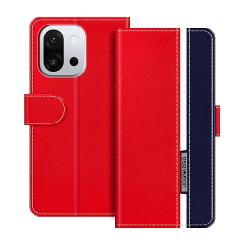 UOGNADGD ���U�[�P�[�X OnePlus 15T 5G �Ƃ̌݊������� �}�O�l�b�g���t���b�v�J�o�[ �X�^���h���J�[�h�z���_�[�t�� �Ռ��ی�Ή� (���b�h)