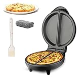 Dual-Zone Electric Omelette Maker, Nonstick 2-Serving Breakfast Egg Cooker, Quick Heating, Cool-Touch Handle, Anti-Slip Base, Compact Kitchen Appliance for Home Dorm Travel