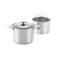 Amazon｜丸山 ルチェンテ パスタポット 22cm ガラス蓋 LU-22P IH対応