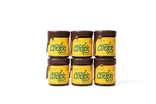 Coop's Original Hot Fudge, 10 Ounce (Pack of 6): All Natural, Gourmet, Handcrafted, Gluten Free, Non-GMO, Chocolate Ice Cream Toppings, Sundae, Desserts