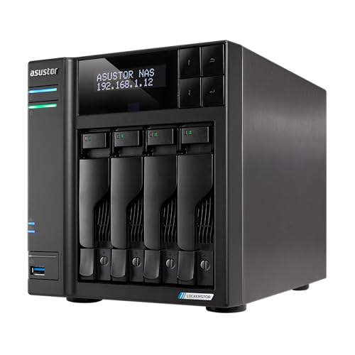 Asustor Lockerstor 4 Gen2+ AS6704T v2, 4 Bay NAS, Quad-Core