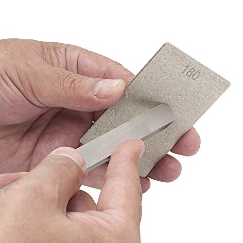 Image of Trend 3-Inch Double-Sided Diamond Sharpening Stone, 180 & 300 Grit, Credit Card Sized Honing Stone with Storage Wallet, DWS /CC /CX