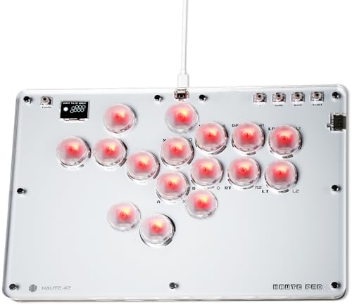 Sehawei Haute42 Arcade Stick 16Keys All-Button Gamerfinger with Turbo Functions & Custom RGB,Arcade Controller Street Fight for PC/Ps3/Ps4/Switch/Steam Game Keyboard-Supports Hot Swap & SOCD : Video Games