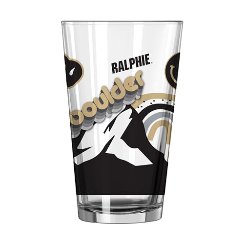 Image of Logo Brands NCAA 16 oz Pint Glass - Durable Glass With Bold Team Color- Chip-Resistant Rim Drinkware For Fans, Tailgates, Home Bars & Everyday Use