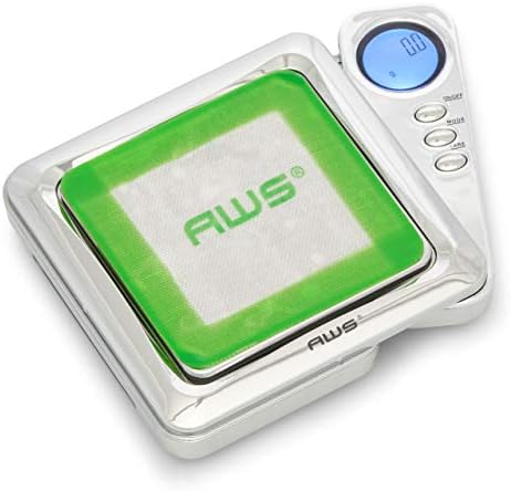 American Weigh Scales Blade Series Digital Precision Pocket Weight Scale, Gray, 650 X 0.1G (BL-650-GRY) (Silver, 1KG)