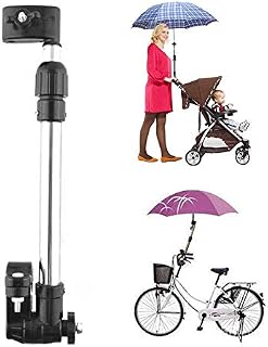 QIYAT Umbrella Holder for Stroller Angle Adjustable Bike Umbrella Mount Swivel Connector Handle